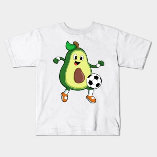 Avocado at Soccer Sports Kids T-Shirt